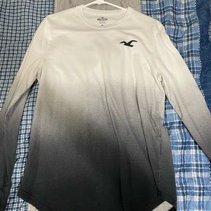 Hollister mens ombré long sleeve shirt small
